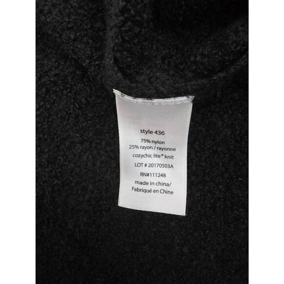 Barefoot Dreams Cozy Chic Open Front Cardigan Black Size L/XL - Picture 5 of 8